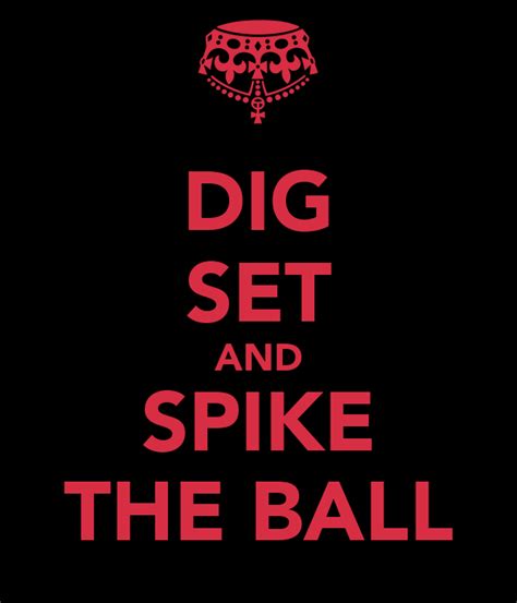 Dig Set And Spike The Ball Poster Arvie Keep Calm O Matic