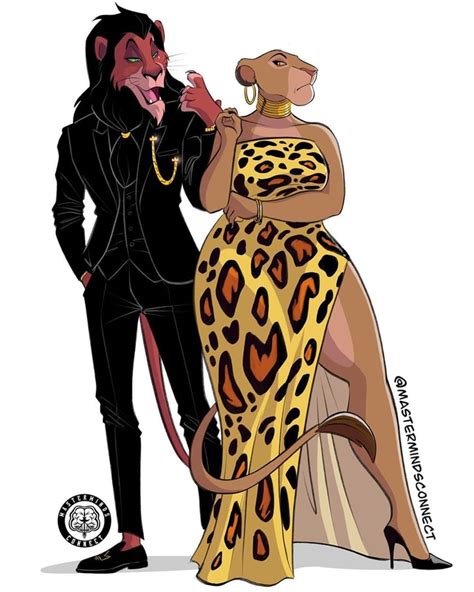 Scar And Sarabi Artist Gave The Lion King Characters A Humanlike