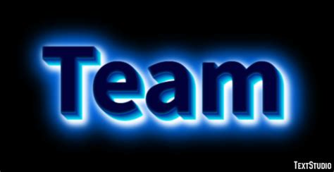 Team Text Effect And Logo Design Word