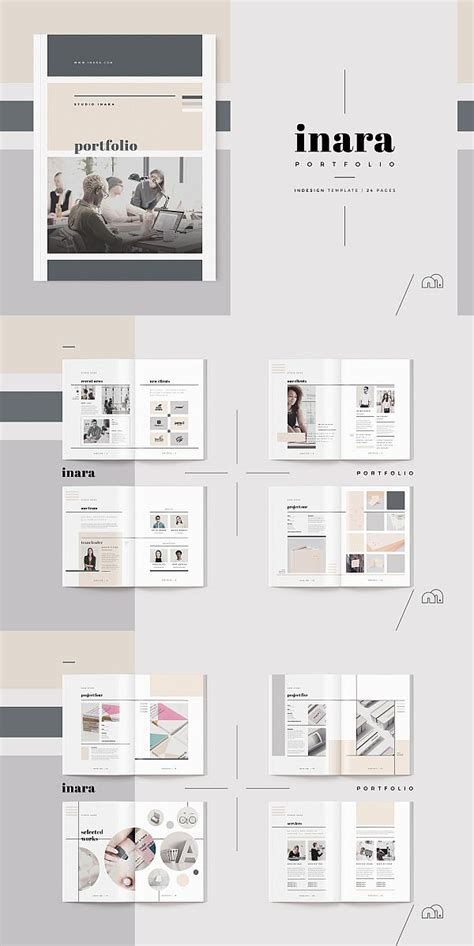 Inara Portfolio And Lookbook Brochure 24 Pages Architecture Portfolio