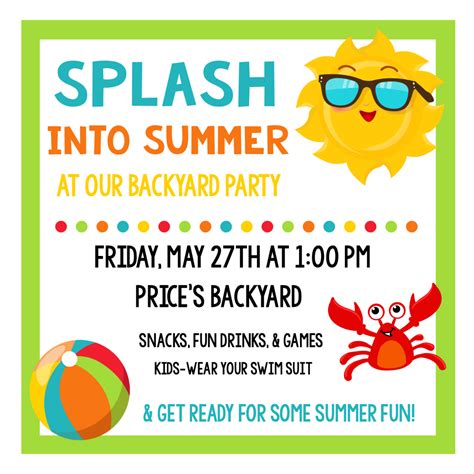 Splash Into Summer Party Invitations And Printables Fun Squared