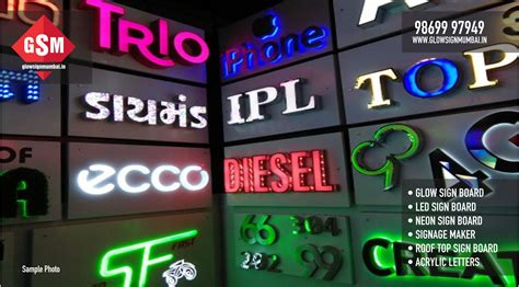 Led Sign Board Neon Sign Board Acrylic Letters Sign Board Makers