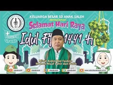 Nandur pari jero, manfaat'e kanggo anak putu. Selamat Hari Raya Idul Fitri I 1 Syawal 1441H I SD Anak ...