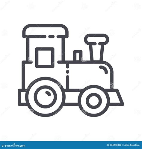 Baby Choo Choo Train Sign Isolated On Transparent Background Vector