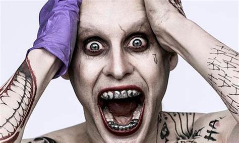 pic jared leto shares creepy joker selfie from suicide squad