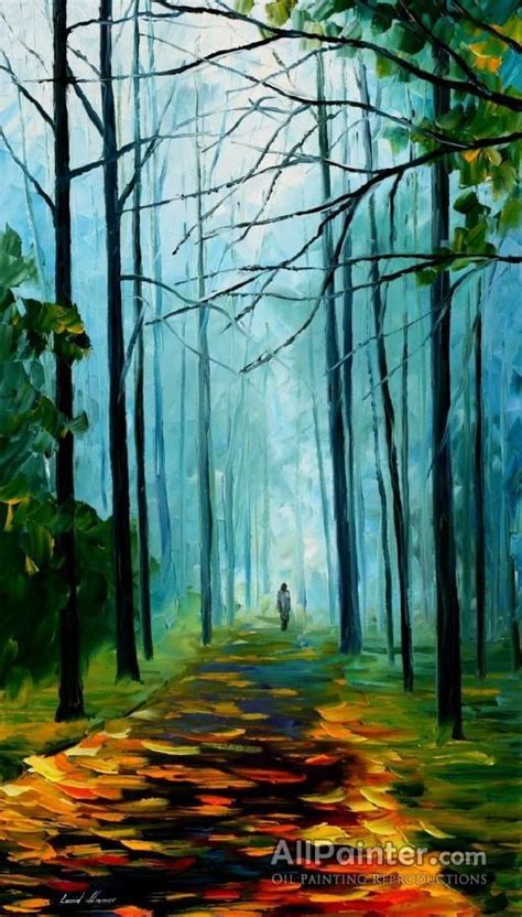 Leonid Afremov Summer Forest Oil Painting Reproductions