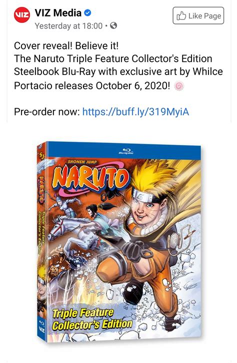 Viz Media Just Released The Cover Of The New Naruto Collection And I