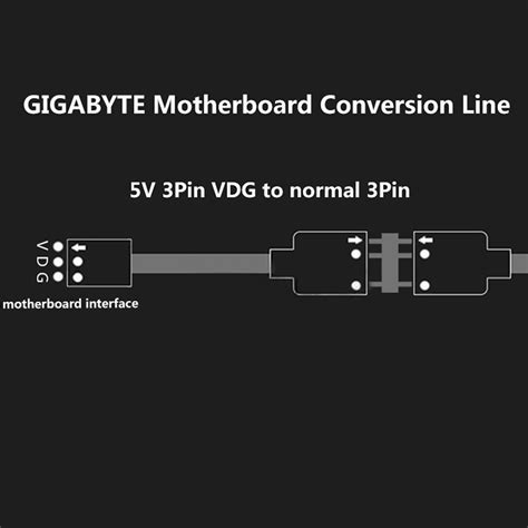 5v Rgb Vdg Conversion Line Cable Connectorsocket For Gigabyte