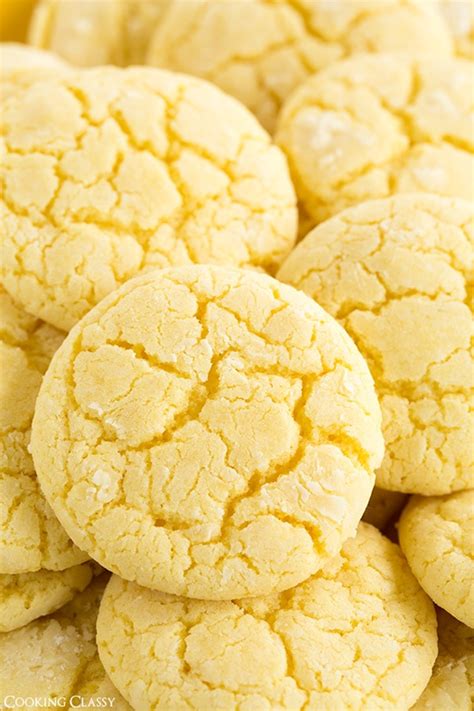 Combine the flour, powdered sugar and lemon zest, make a well in the center, add transfer the cookies to a wire rack and brush with a thin coat of jam. Lemon Crinkle Cookies - Cooking Classy