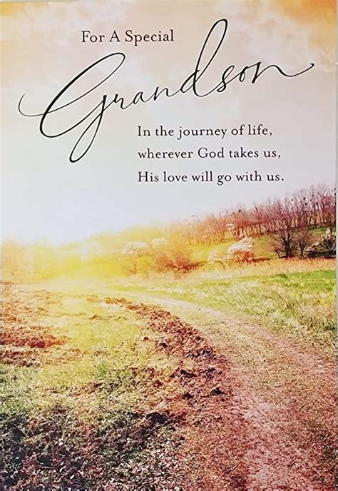 Greeting Card For A Special Grandson Religious Christian