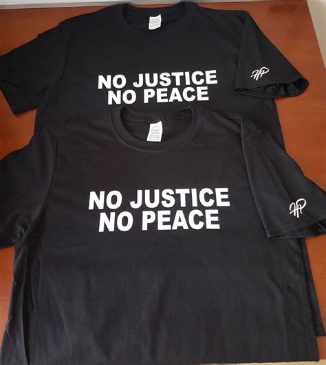 No Justice No Peace Blm Shirt Black Lives Matter Unisex Etsy