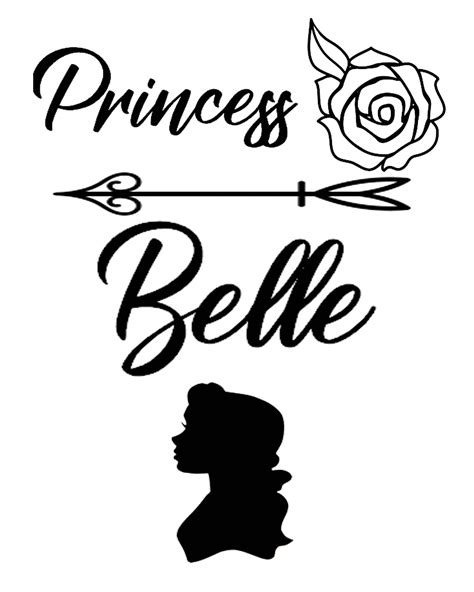 Free 214 Princess Belle Svg SVG PNG EPS DXF File