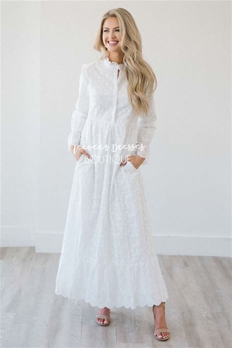 Modest Dresses Trendy Modest Dresses Modest White Dress