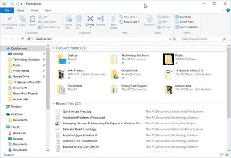 Windows 10 Tip Manage Files And Folders With File Explorer Solveyourtech