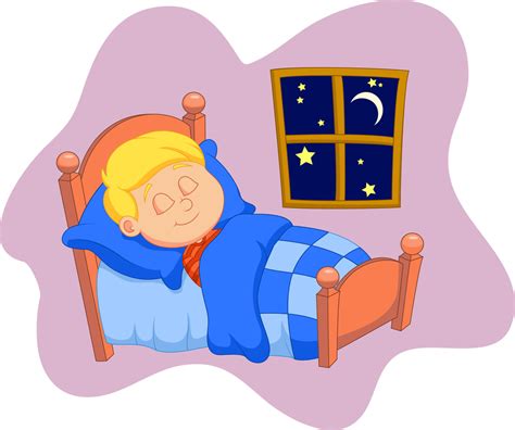 Bed Time Cartoon Images Bed Sleeping Kid Clipart Bedtime Cartoon