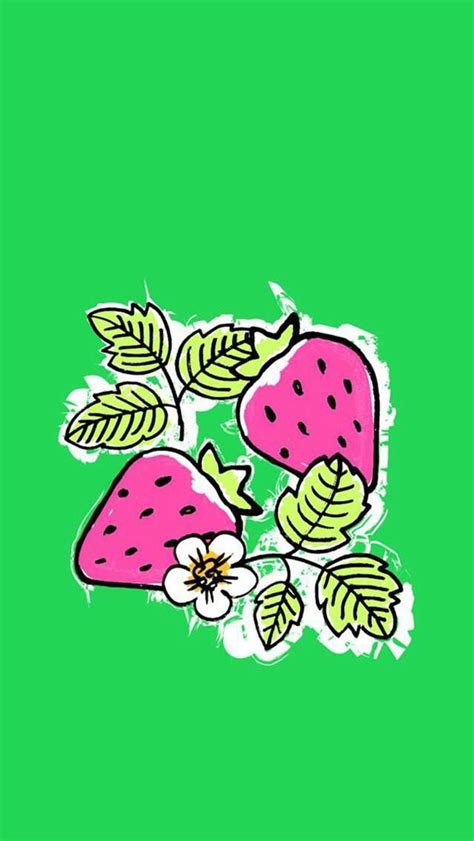 Pin By Nikkladesigns On Fruity Wallpaper Kawaii Wallpaper Flower Art Painting Cute Wallpapers
