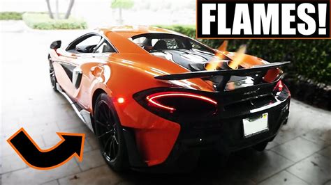 Mclaren 600lt Exhaust Flames Youtube