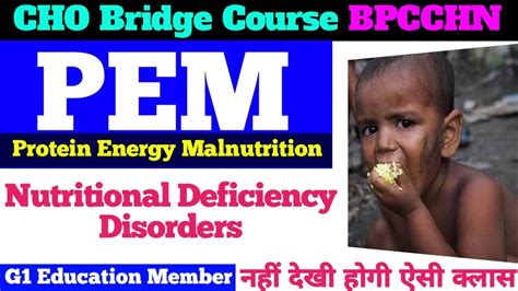 Protein Energy Malnutrition Nutritional Deficiency Diseases