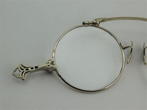 antique 14k gold victorian vintage spectacles lorgnette eyeglasses with