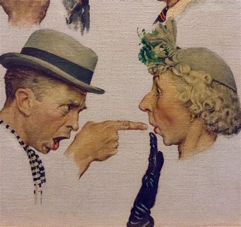 The Gossips Captivating Close Up By Norman Rockwell