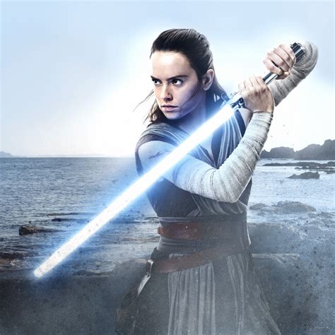 Star Wars Rey With Lightsaber Wall Mural And Photo Wallpaper Photowall