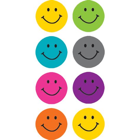 Bright Happy Faces Mini Stickers Tcr5839 Teacher Created Resources