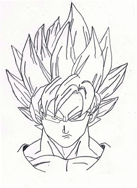 Pencil Dragon Ball Drawing Easy How To Draw Goku Draw Central Goku
