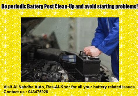 Car Battery Care Tips Al Nahdha Auto Garage