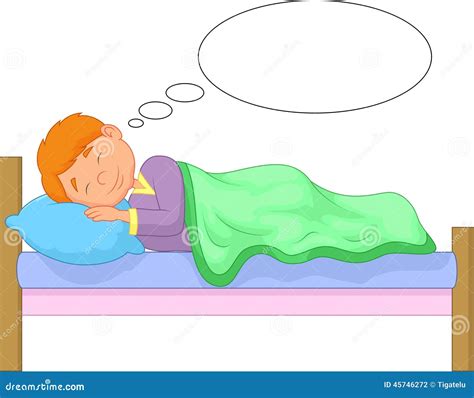 Cartoon Boy Sleeping Stock Vector Illustration Of Good 45746272