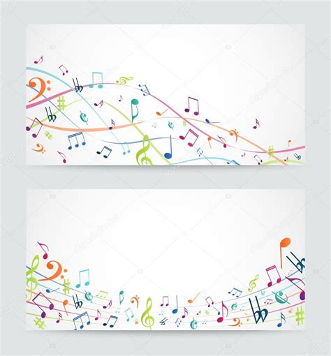 Colorful Music Notes Banner Stock Vector Image By ©bejotrus 63653703