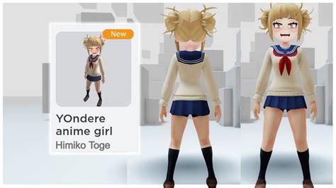 How To Make Himiko Toga Outfit In Roblox Tutorial Youtube