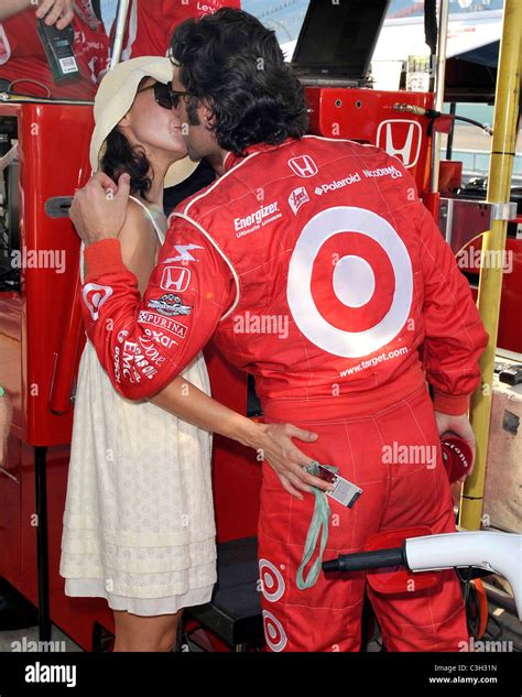 Ashley Judd Kisses Her Husband Dario Franchitti Before He Attempts To