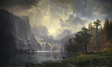 Albert Bierstadt Among The Sierra Nevada Mountains Zwz Picture