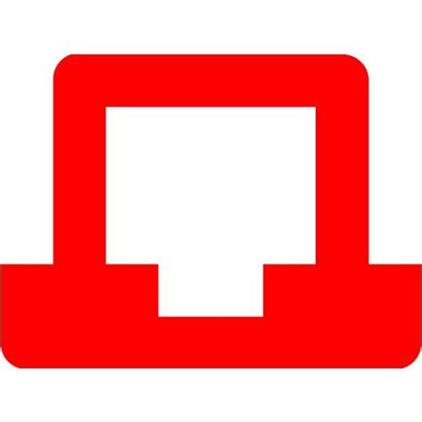 Red Laptop 5 Icon Free Red Laptop Icons