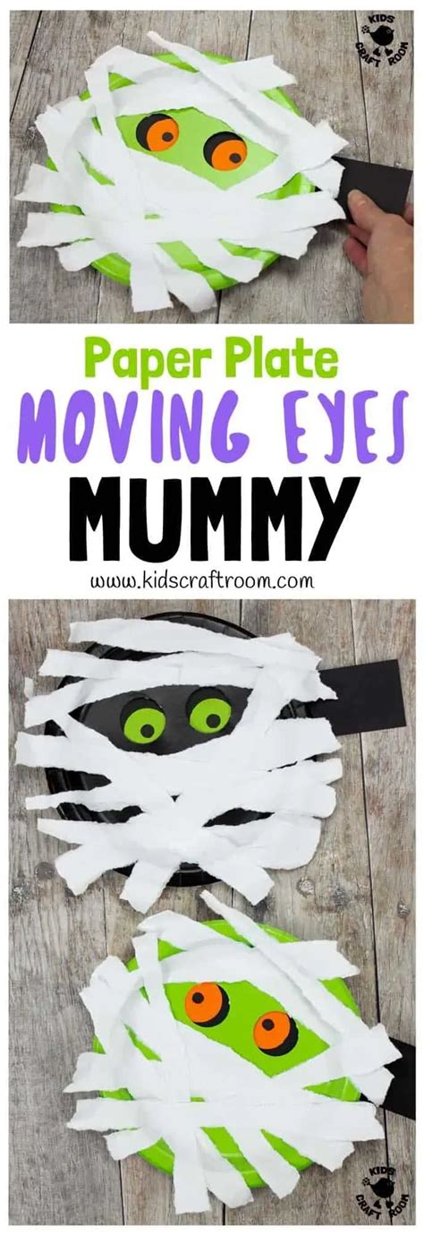 Moving Eyes Paper Plate Mummy Craft Kids Craft Room