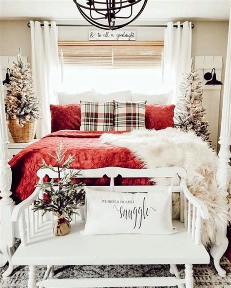 Bedroom Decoration For Christmas In 2020 Christmas Decorations