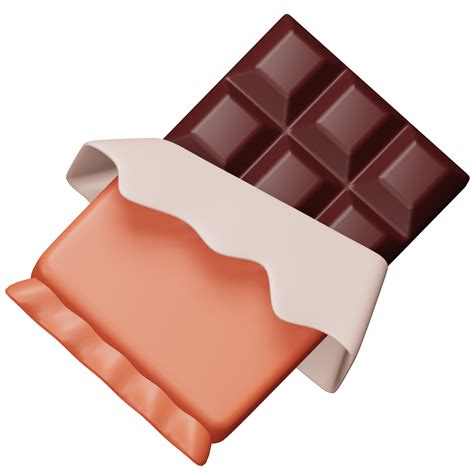 Chocolate Bar 3d Rendering Isometric Icon 13453737 Png