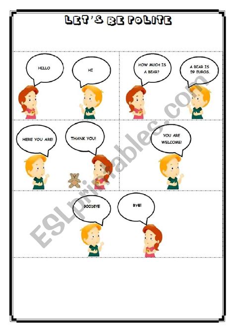 Let´s Be Polite Esl Worksheet By Ralucaa10