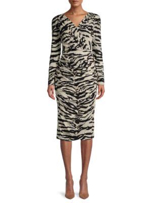 DOLCE GABBANA Tiger Print Sheath Dress On SALE Saks OFF 5TH