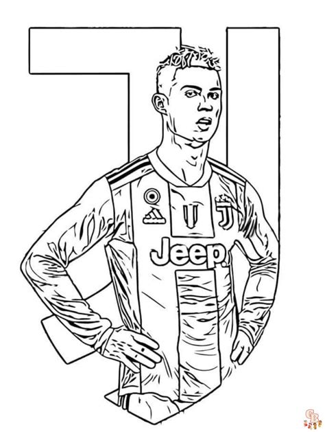 Ronaldo Coloring Pages Creative Fun For Fans