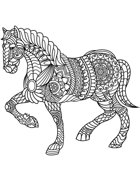 Download 184 Horse Mandala Coloring Pages Png Pdf File
