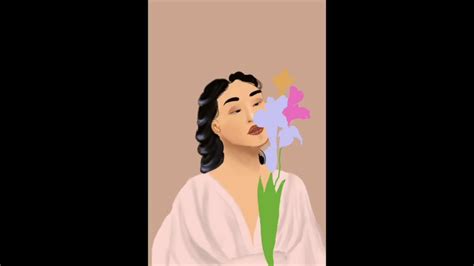 Flower Girl 💐🥰 Procreate Speedpaint Youtube