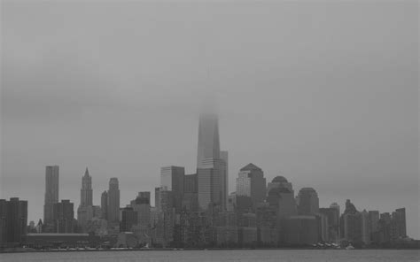Mist Monochrome One World Trade Center Skyscraper City Urban