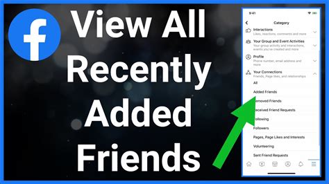 How To See Your Recently Added Friends On Facebook Youtube