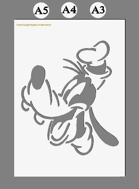 Mylar Stencil Goofy Disney 125190 Micron A5a4a3 Reusable 1 5