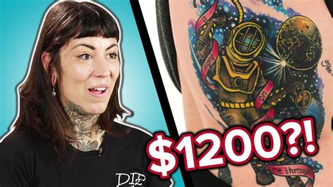 These include the artist's experience based on our research, here are the latest tattoo prices in australia for melbourne, sydney, perth. Tattoo Artists Guess The Prices of Tattoos - YouTube