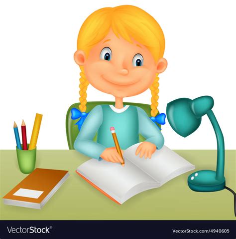 Download High Quality Studying Clipart Girl Transparent Png Images