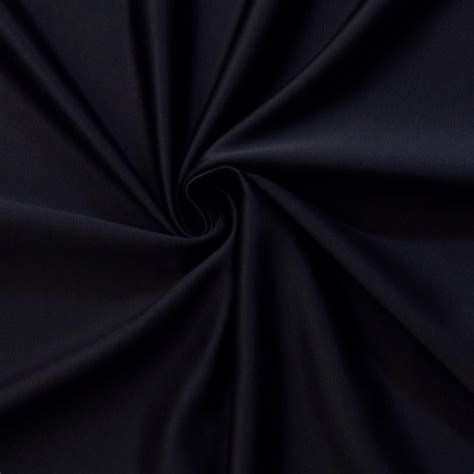 Wholesale Luxe Stretch Matte Satin Fabric Navy 25 Yard Bolt Fabric Direct