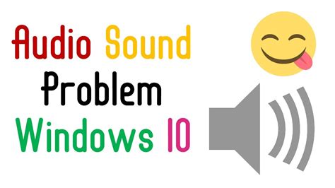 Audio Sound Problem Fix Windows 10 Youtube