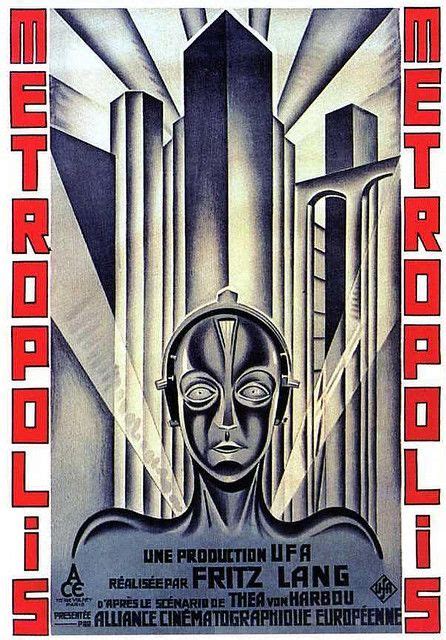 Metropolis 1927 Film Poster Art Deco Posters Art Deco Movie